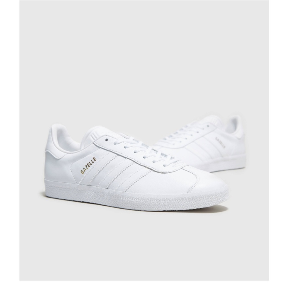 NEW Adidas Originals Gazelle All White Size 12